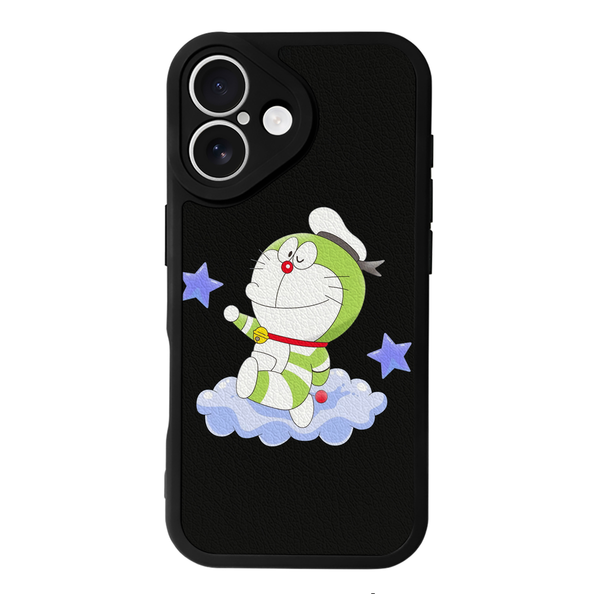 （画像用） ドラえもん Doraemon 【iPhone 16シリーズ対応】シリコンスマホケース（レザー調） 材質：シリコン